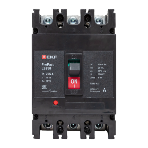 Выключатель автоматический 3п 225А 25кА LS250 ProPact EKF mccb-250-25-3-225-ls