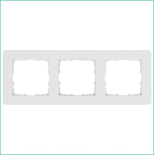 Рамка 3-м G-Flex бел. глянцевый Jasmart G1103W
