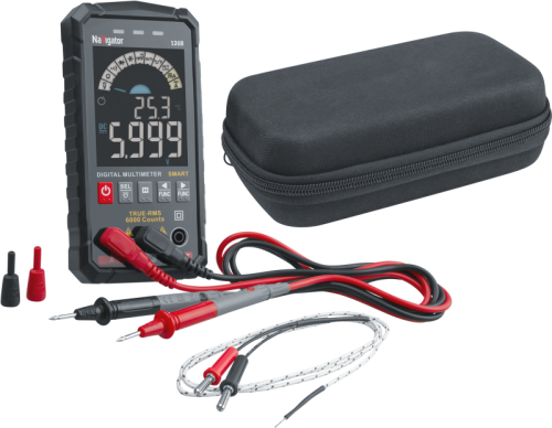 Мультиметр 95 770 NMT-Mm-126B True RMS Smart цветной дисплей Navigator 95770