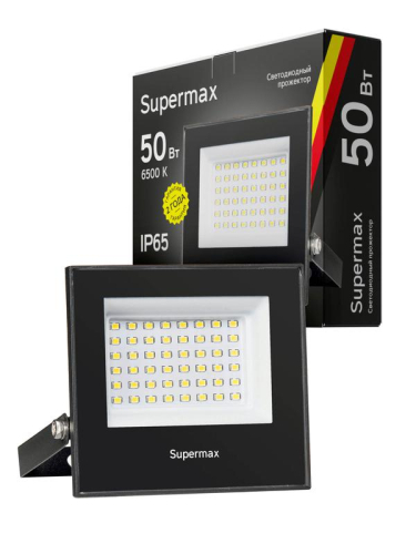 Прожектор светодиодный Supermax SPR 50Вт 6500К 5000лм IP65 КОСМОС S_PR_LED_50