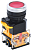 Кнопка D8-11T d22мм 1НО+1НЗ с фиксацией красн. KARAT IEK BBT30-11T-3-21-K04