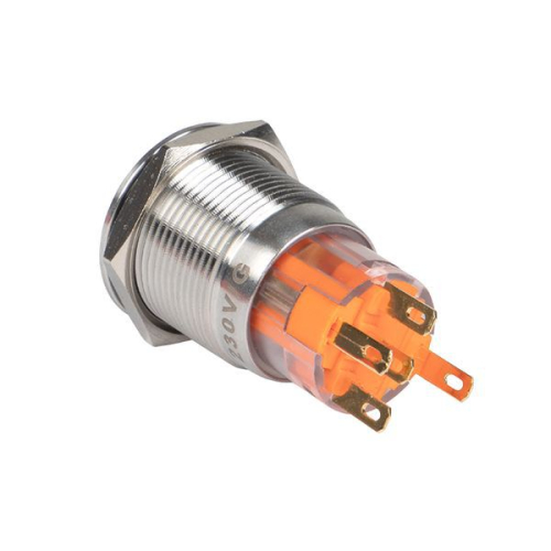 Кнопка S-Pro67 19мм без фикс. с желт. подсветкой 24В PROxima EKF s-pro67-132