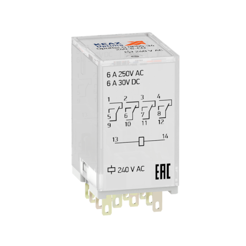 Реле промежуточное OptiRel G RP55-34-240-6-CO-S/TI КЭАЗ 281118