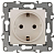 Механизм розетки 1-м СП Эра12 12-2101-02 16А IP20 16AX 250В 2P+E Schuko сл. кость Эра Б0014676