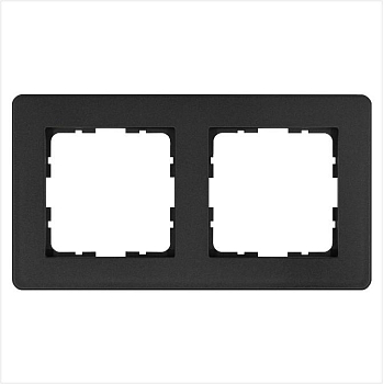 Рамка 2-м G-Flex антрацит Jasmart G1102B