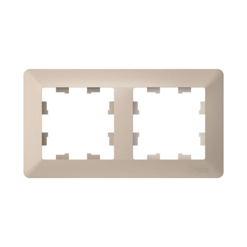 Рамка 2-м AtlasDesign Air песочн./дым. бел. SE ATN221202