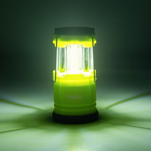 Фонарь светодиодный кемпинговый складной CF3-L1W-gn 1Вт ФАZА 5023482