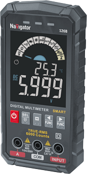 Мультиметр 95 770 NMT-Mm-126B True RMS Smart цветной дисплей Navigator 95770