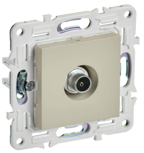 Розетка TV оконечная SKANDY SK-A12B беж. IEK SK-A10-O-K10