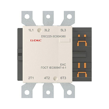 Контактор магнитный DSC225-3C00A380 225А 110кВт (AC3) 380В AC DKC DSC225-3C00A380