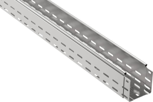 Лоток листовой перфорир. 100х100 L3000 сталь 1мм оцинк. IEK CLP10-100-100-100-3