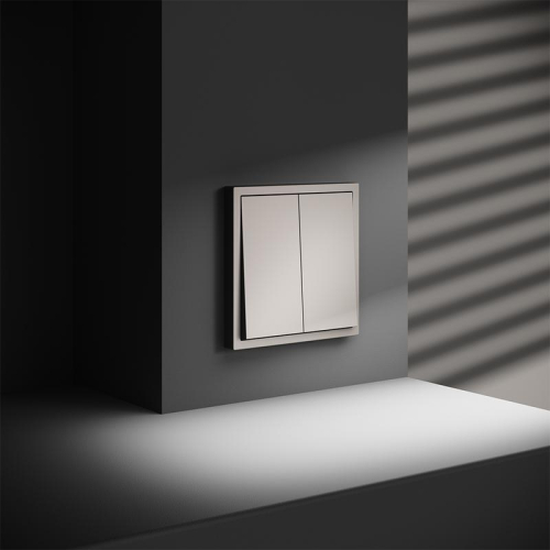 Выключатель 2-кл. СП S70 10А механизм кашемир Voltum VLS020103