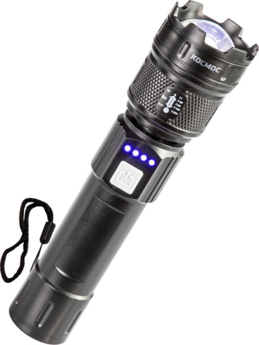 Фонарь ручной аккум. 5Вт P50 LED/ZOOM/Li-ion 1200мА.ч ABS КОСМОС (KOC122Lit)