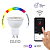 Лампа Умная Connect 5Вт грибовидная прозрачная RGBW GU10 220-240В WIFI EKF slwf-gu10-rgbw