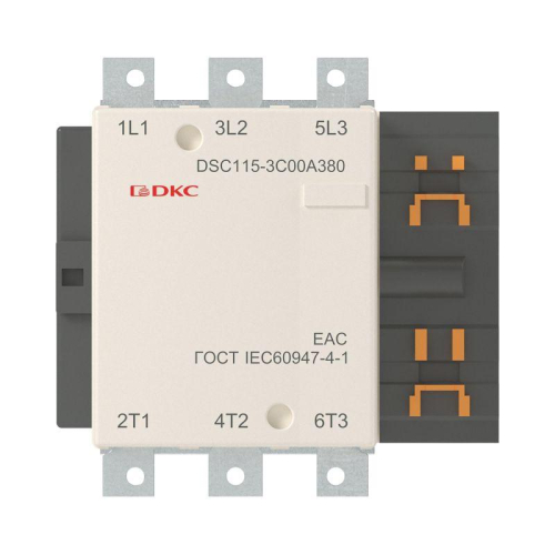 Контактор магнитный DSC115-3C00A380 115А 55кВт (AC3) 380В AC DKC DSC115-3C00A380