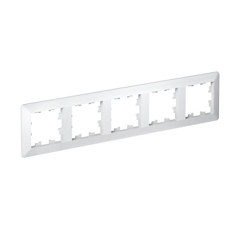 Рамка 5-м AtlasDesign Air бел./дым. бел. SE ATN220105