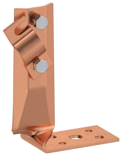 Держатель проводника круглого 6-10мм вин. угловой скр. h=70мм медь IEK ZDP87-50-1-16-70