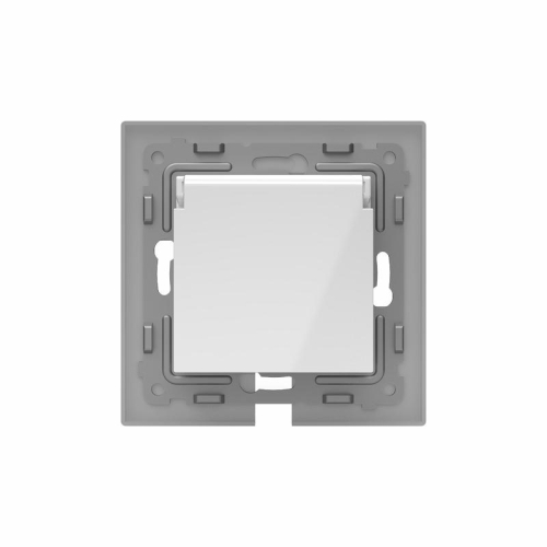 Розетка 1-м СП Pixel IP44 с заземл. с крышкой механизм бел. TOKOV ELECTRIC TKE-PX-R1ZSW1-C01-IP44