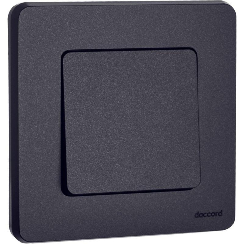 Выключатель 1-кл. Inspiria 10А IP20 250В 10AX механизм антрацит IEK 673603