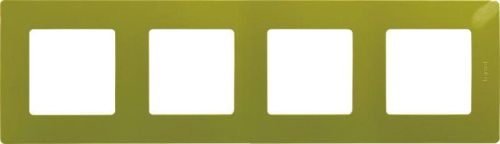 Рамка 4-м Etika зел. папоротник IEK 672544