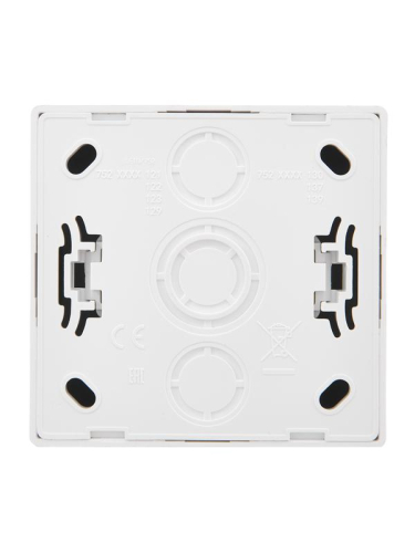 Розетка 1-м ОП LETO с заземл. с крышкой LETO ПБТ бел. LEZARD 752-0200-123B