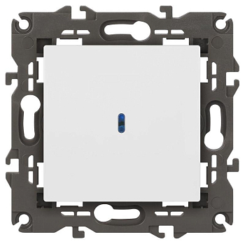 Выключатель Elegance 14-1102-01М 250В 10АХ с подсветкой матов. бел. Эра Б0065783