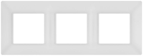 Рамка 3-м Elegance 14-5003-01М для розеток и выключателей матов. бел. Эра Б0065816