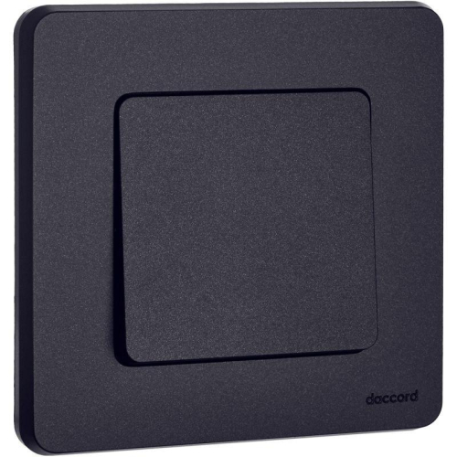 Выключатель кнопочный Inspiria 6А 250В без фиксации НО/НЗ механизм антрацит IEK 673693