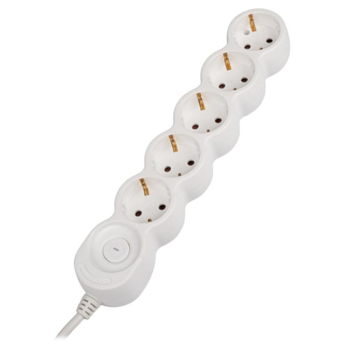 Удлинитель EX-05GS-500 (5х5) заземл. выкл. JazzWay 5065208