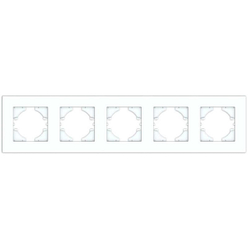 Рамка 5-м City бел. матов. GUSI С1115-041