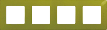 Рамка 4-м Etika зел. папоротник IEK 672544