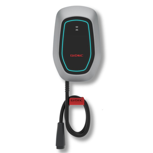 Станция зарядная переменного тока (AC) - EOS Зарядка (EOS Charge) 7.4кВт T2C 5м - RFID - WiFi - LAN - Power Meter DKC EC7CMETS