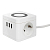 Удлинитель "Куб" 2х1.3м 3USB 2.4А+зарядное устройство 1кв.мм EKF UBA-CUB-3-WC