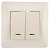 Выключатель 2-кл. СП Ugra 10А 250В с индикацией механизм беж. GUSI С11В28-003