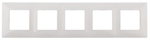 Рамка 5-м 14-5005-01 Elegance бел. ЭРА Б0034405