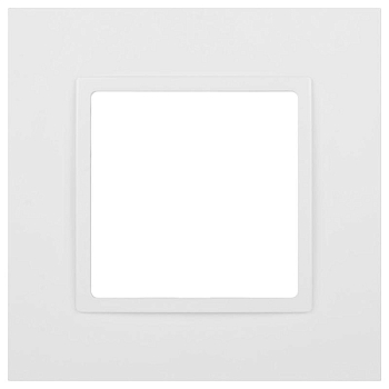 Рамка 1-м Elegance 14-5001-01М для розеток и выключателей матов. бел. Эра Б0065794
