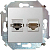 Розетка компьютерная 2-м СП Simon 15 RJ45 кат.5E Systimax механизм бел. Simon 1591593-030