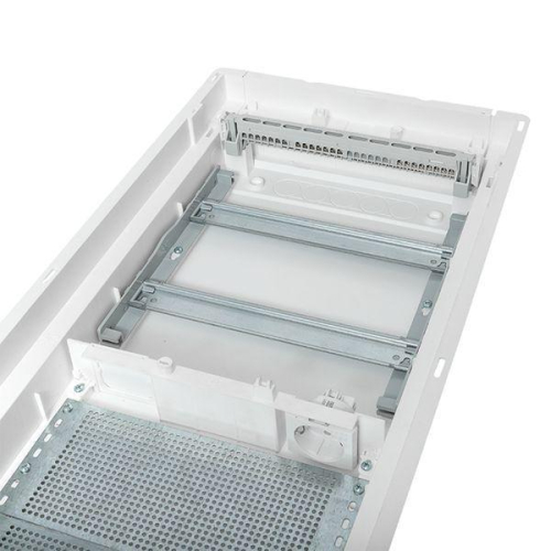 Щит комбинированный встраив. Nova 2 DIN-рейки + 2 монтаж. платы 4 габарит IP41 с метал. перфорированной дверью EKF nv-cb-pmd-2+2