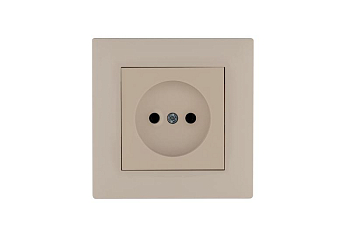Розетка 1-м Karea RIZZ без заземл. крем Makel 88010022