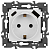 Розетка Elegance 14-4108-01 16A 250В 2P+E защ. шторки с USB type-A+C 3А 5В белый Эра Б0067736