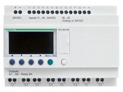 Реле ZELIO LOGIC 12вх/8вых 24В SchE SR2B201BD