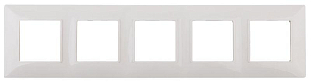 Рамка 5-м 14-5005-01 Elegance бел. ЭРА Б0034405