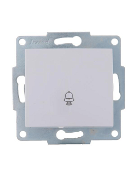 Механизм кнопки звонка 1-кл. 1п СП Karina 10А IP20 бел. LEZARD 707-0288-103