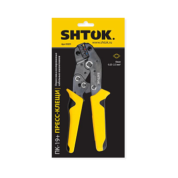 Пресс-клещи ПК-19+ матрица профиль овал 0.25-2.5кв.мм (03201) SHTOK 376184