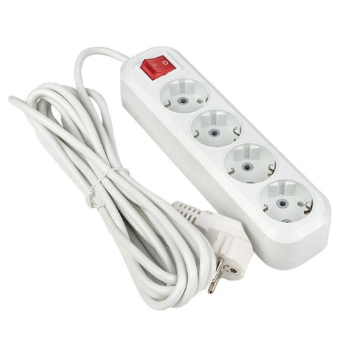 Удлинитель 4х2м с заземл. 16А IP20 Эксперт 3.0кВт с выкл. ПВС 3х1 PROxima EKF UBA16-310-4-02i