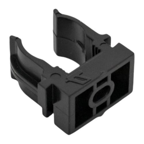 Держатель для труб (клипса) d16мм для монтажн. пистолета черн. (уп.100шт) Plast EKF derjp-z-16-black