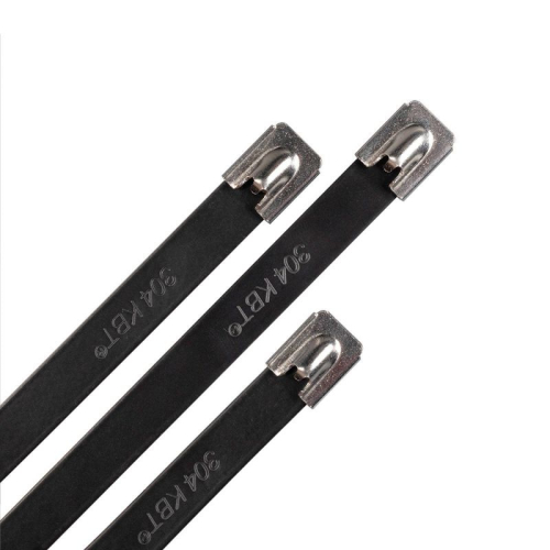 Хомут кабельный СКС-П (304) 4.6х300 стальной с покрытием (уп.100шт) Fortisflex 74933