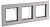 Рамка 3-м AtlasDesign Aqua IP44 алюм. SE ATN440303