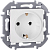 Розетка 1-м СП Inspiria 16А IP20 250В 2P+E немецк. стандарт механизм бел. IEK 673720
