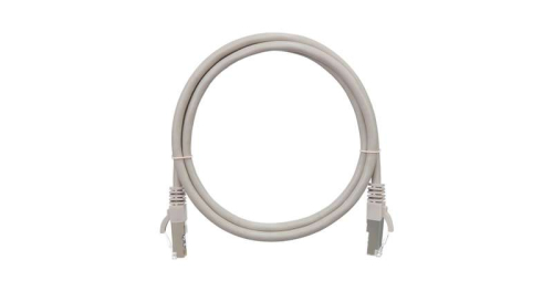 Патч-корд кат.5E (класс D) F/UTP 4 пары 26 AWG (7х0.165мм) 100МГц 2хRJ45 (8P8C) BC чистая медь LSZH нг(А)-HFLTx 0.5м сер. NIKOMAX NMC-PC4SD55B-005-C-GY